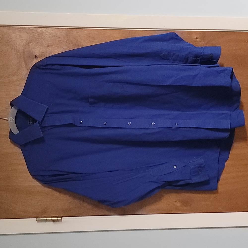 Blue Arrow Button Down Shirt